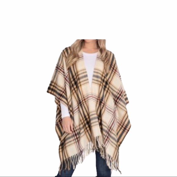 Woolrich Sweaters - Woolrich cozy wrap blanket tan plaid